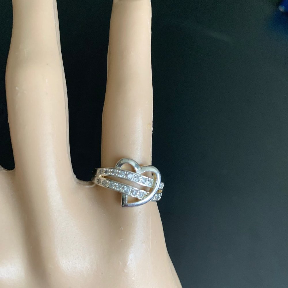 Sterling Heart Ring - image 2